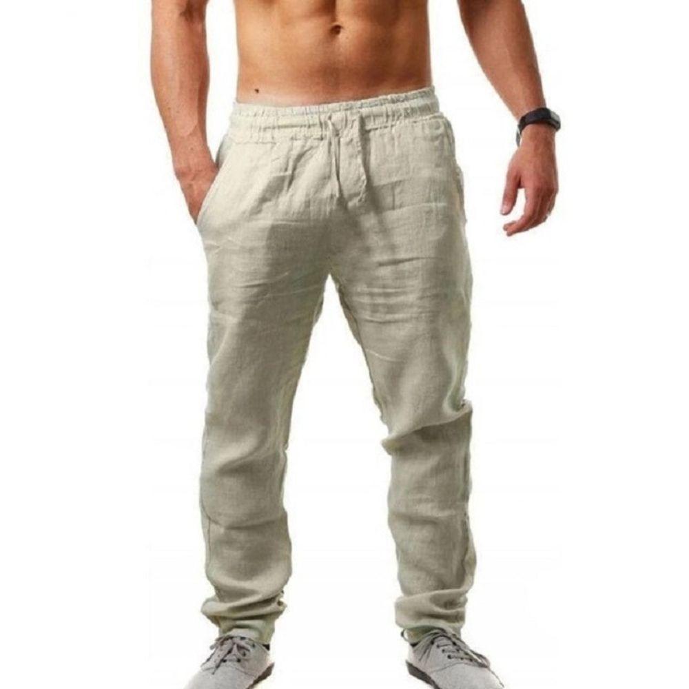 Calça Casual em Linho Masculina