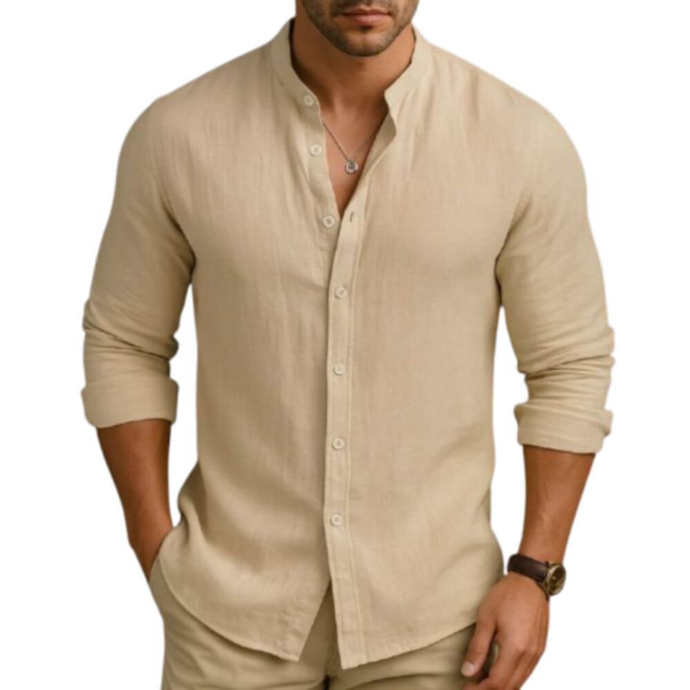 Camisa Masculina em Linho Jurerê