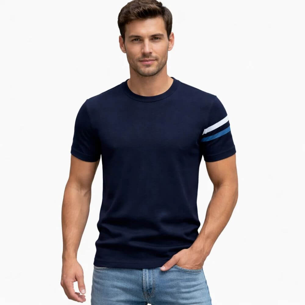 Camiseta Masculina Casual de Algodão Algarve