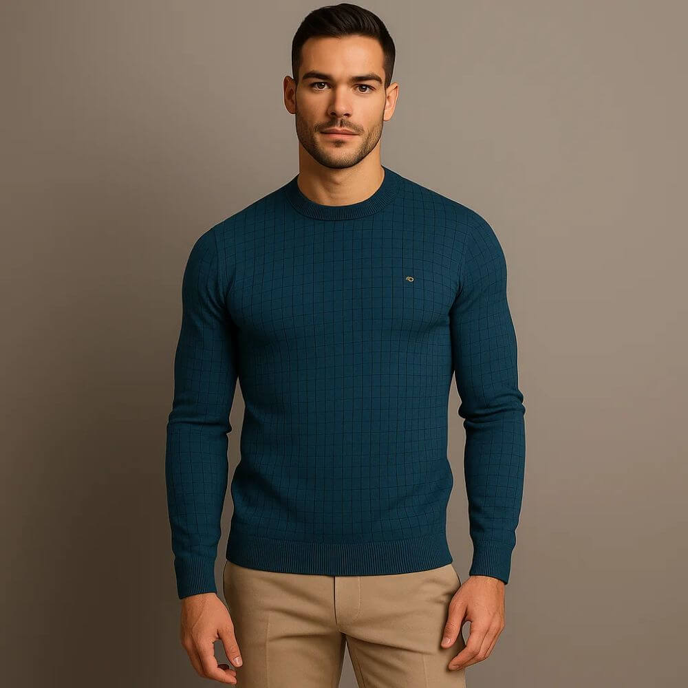 Suéter Masculino em Tricot Texturizado Milão