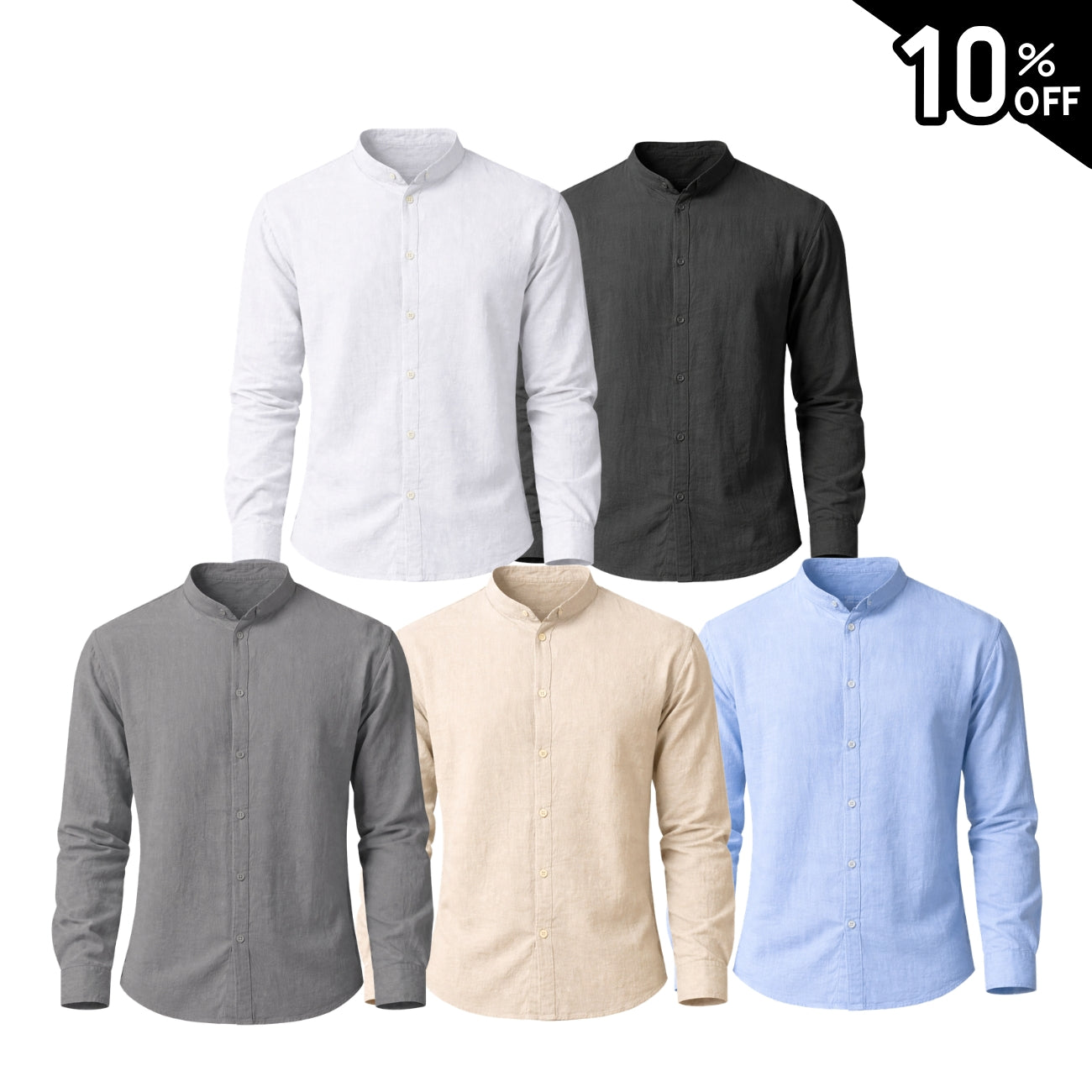 Camisa Masculina em Linho Jurerê