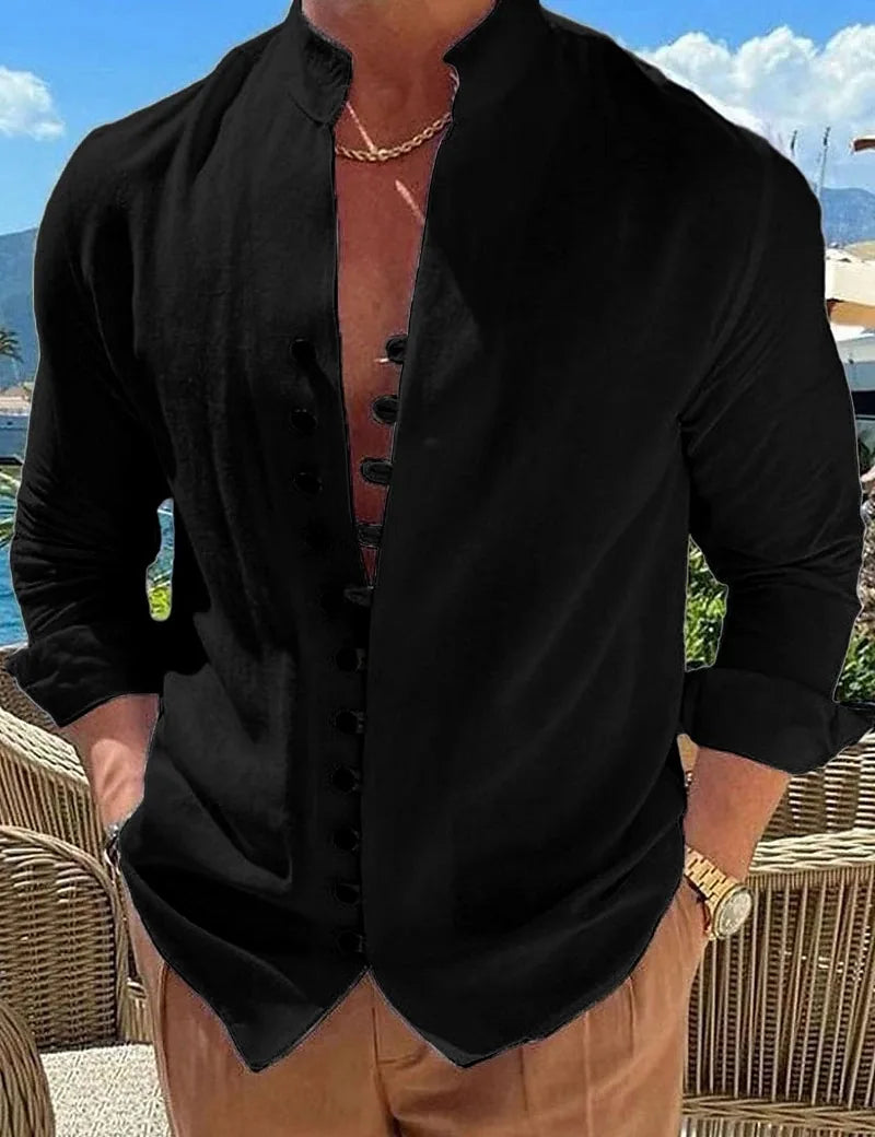 Camisa Garopaba em Linho Masculina