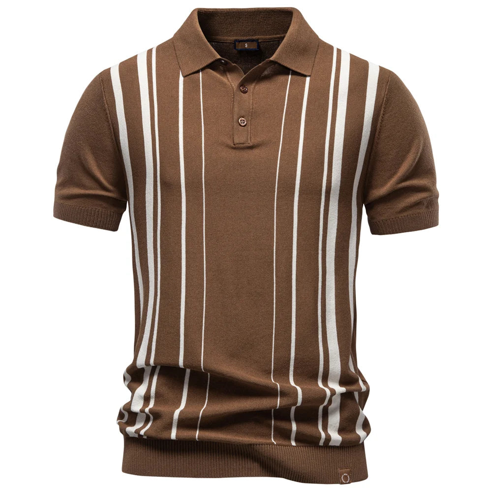Camisa Polo Masculina Casual Listrada Perast