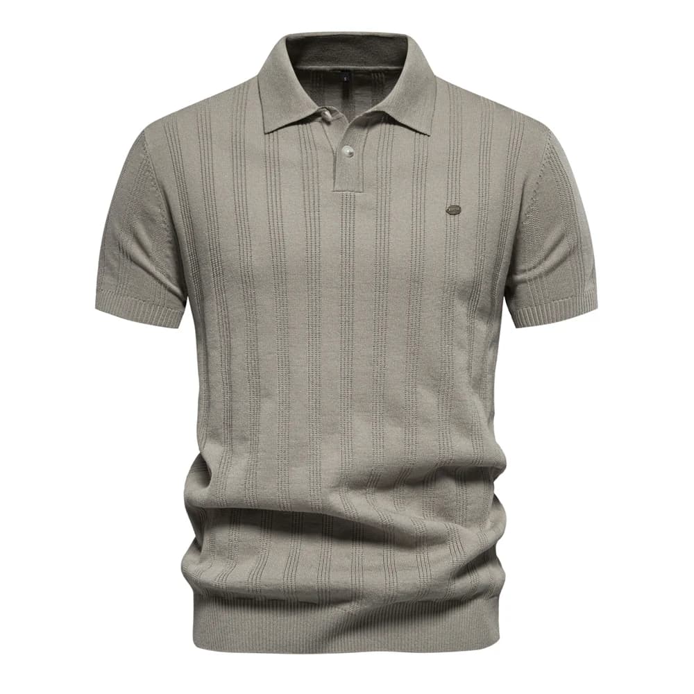 Camisa Polo Masculina Texturizada