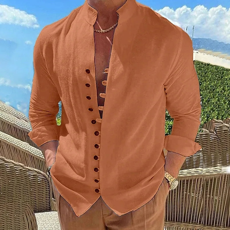 Camisa Garopaba em Linho Masculina