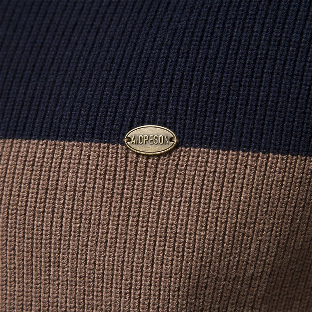 Cardigan Masculino Tricolor – Gola Alta