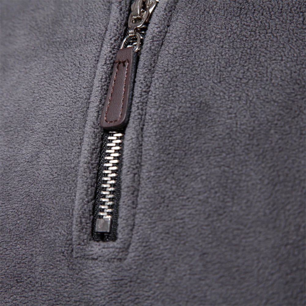Suéter Masculino Térmico com Zíper – Gola Alta em Fleece