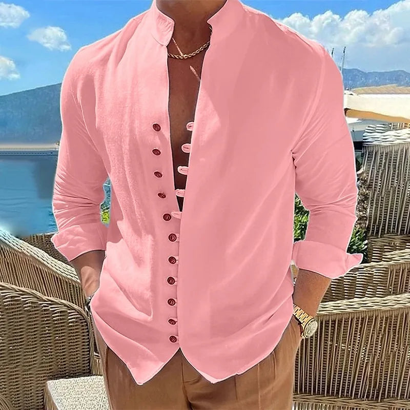 Camisa Garopaba em Linho Masculina