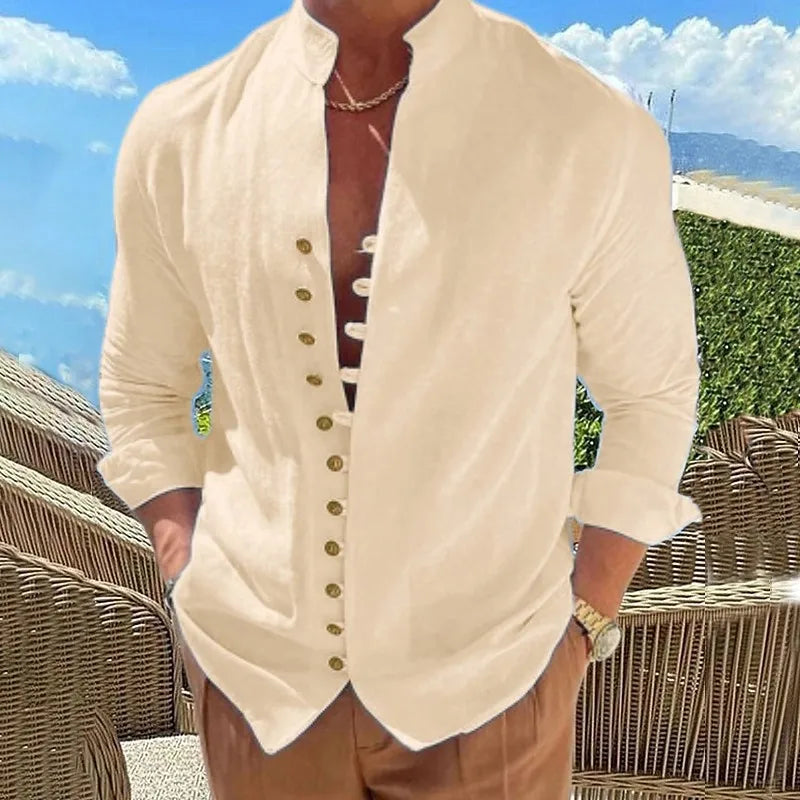 Camisa Garopaba em Linho Masculina