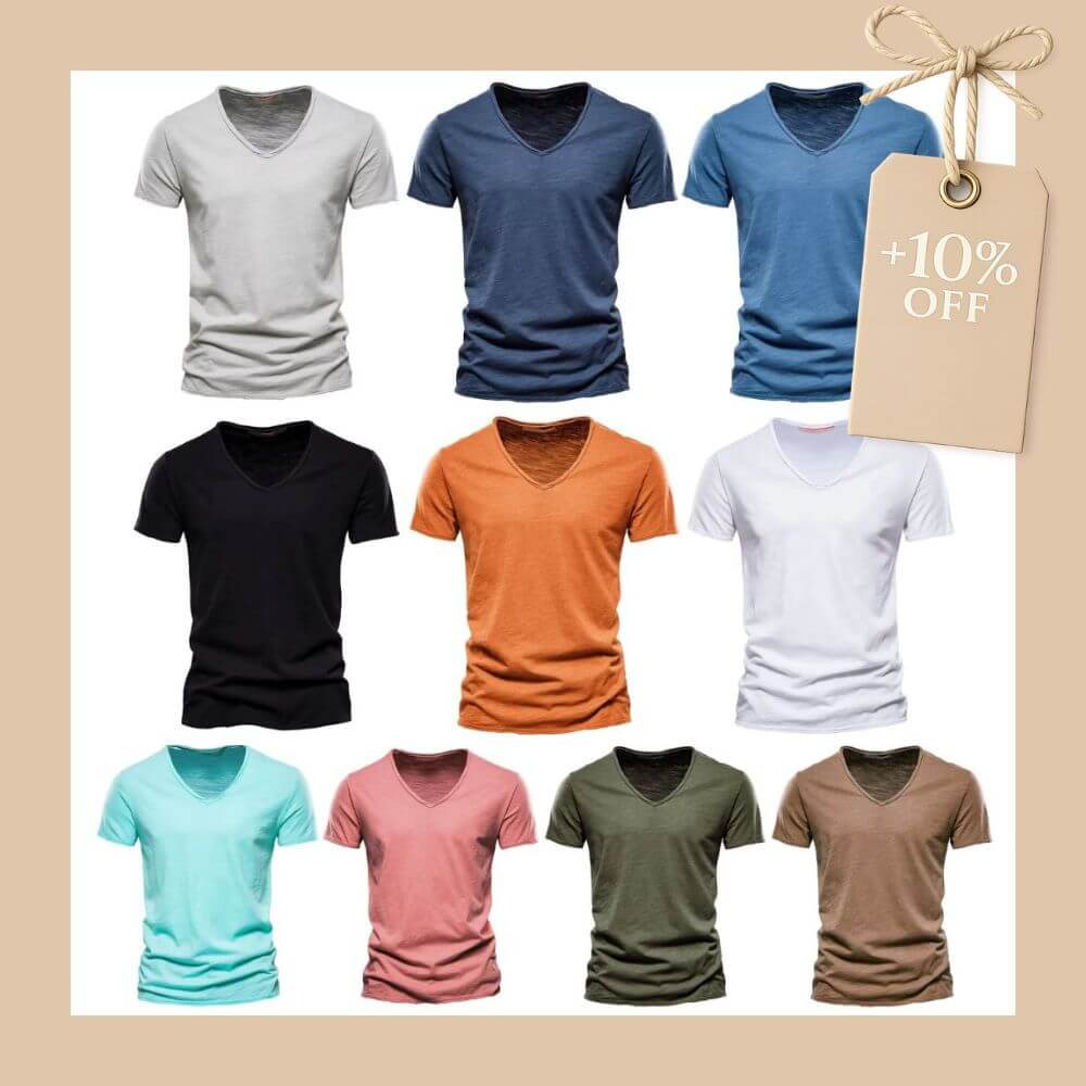 Camiseta Masculina Manga Curta Gola V Florianópolis