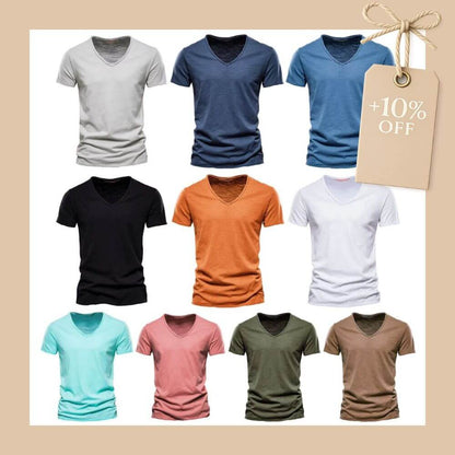 Camiseta Masculina Manga Curta Gola V Florianópolis