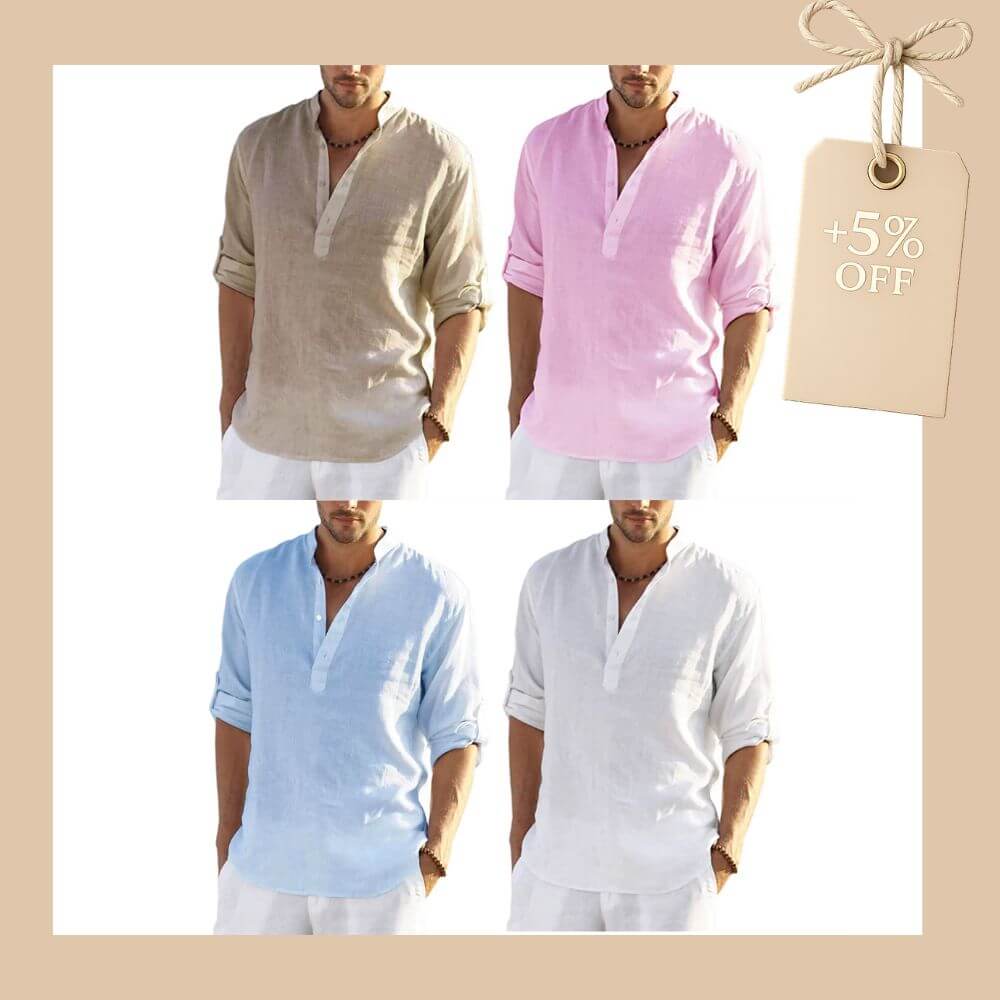 Camisa Masculina em Linho Copacabana