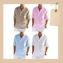 Camisa Masculina em Linho Copacabana