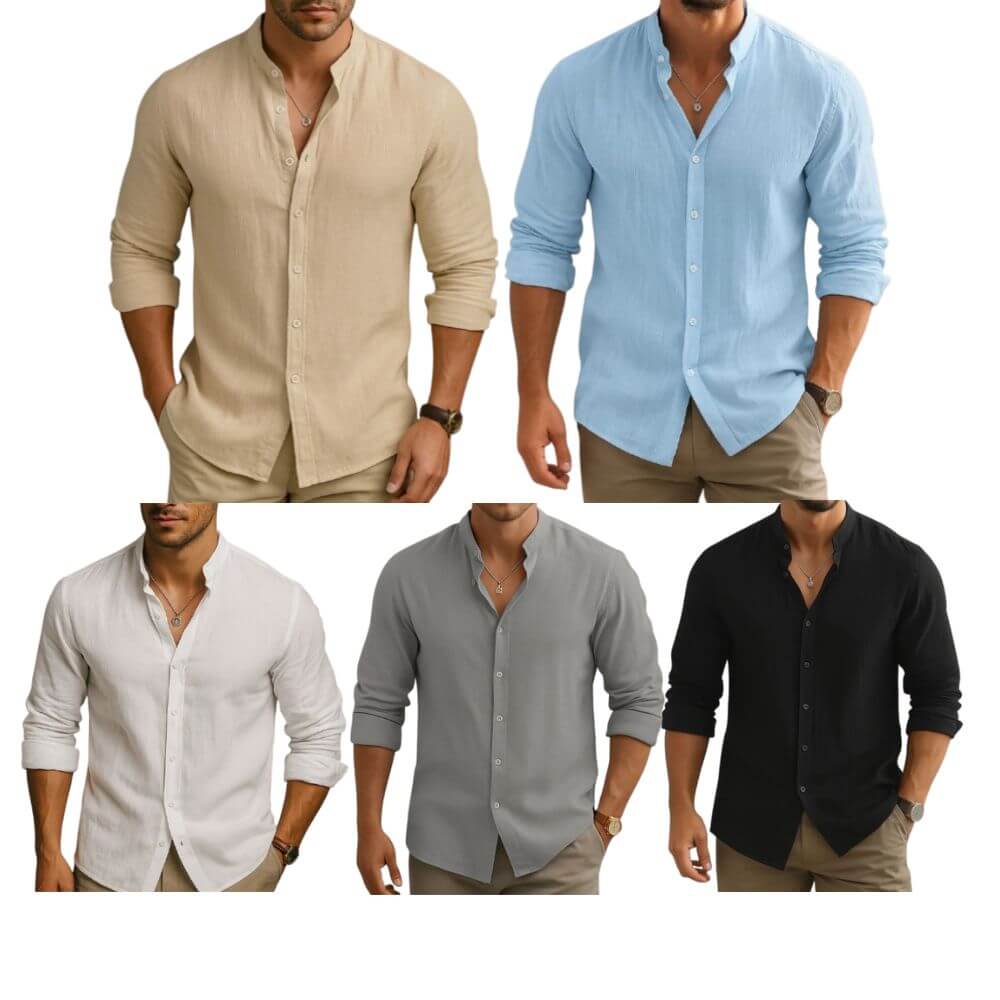 Camisa Masculina em Linho Jurerê