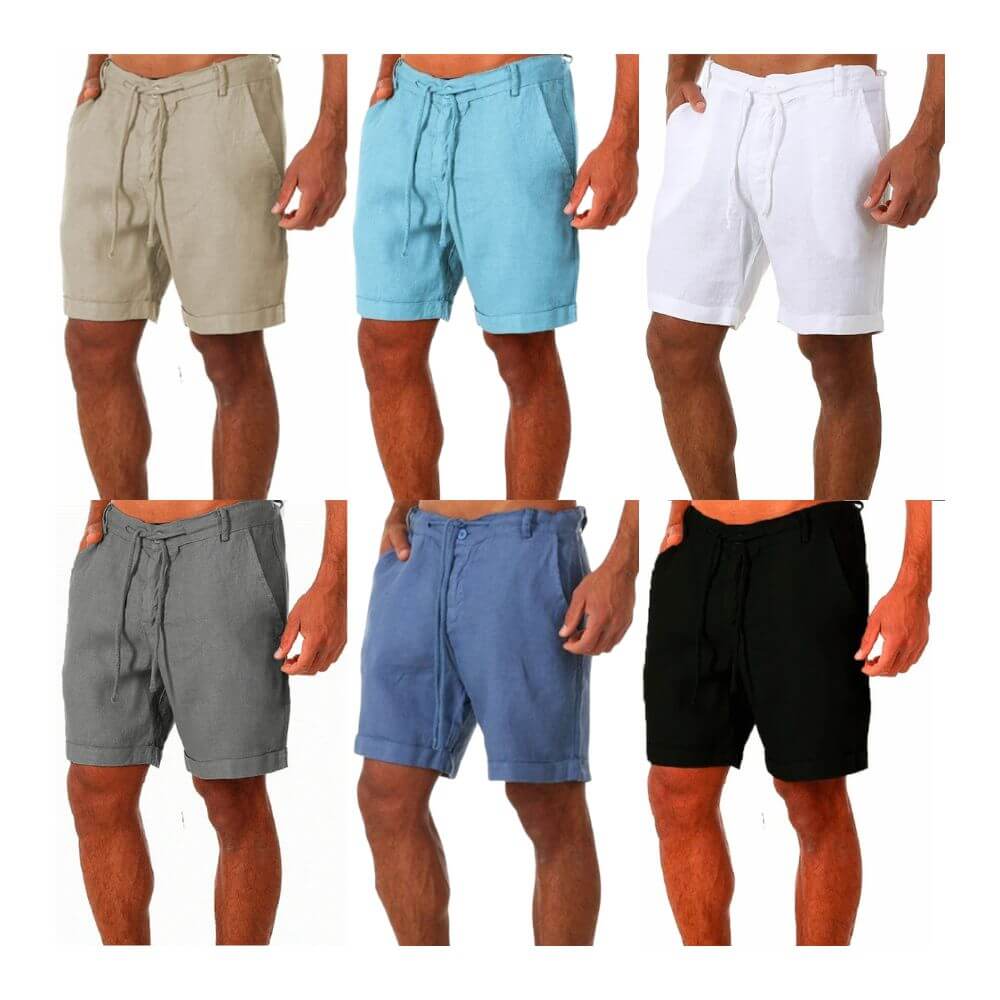 Bermuda Masculina Em Linho Canasvieiras