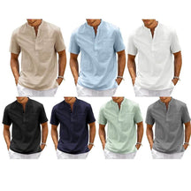 Camisa Masculina Manga Curta em Linho Noronha