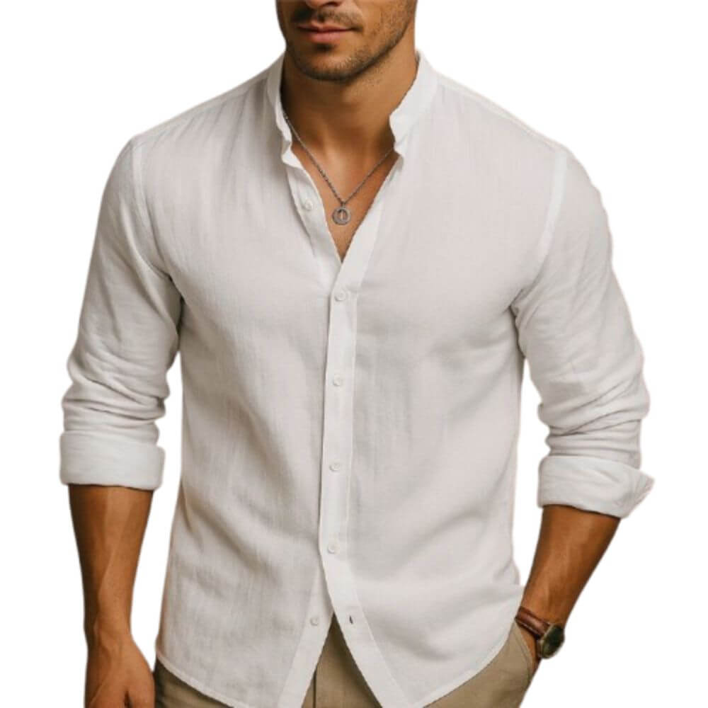 Camisa Masculina em Linho Jurerê