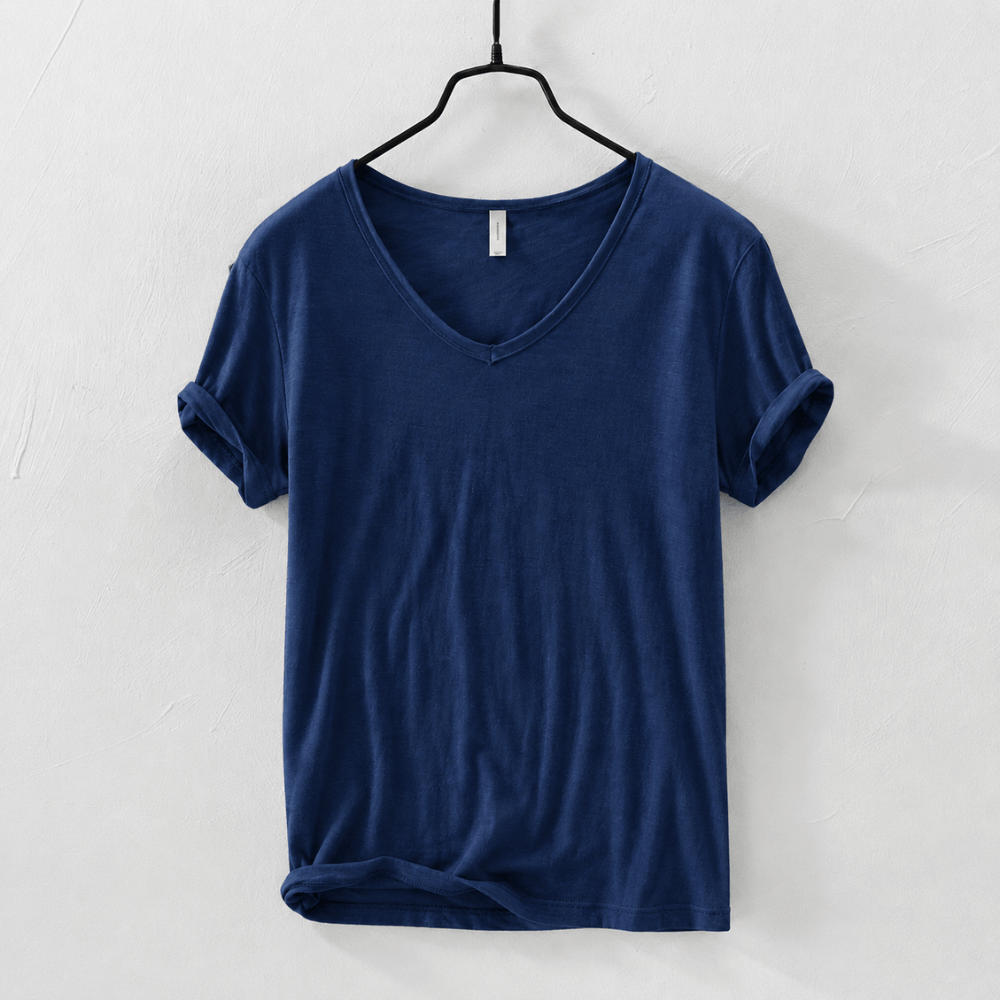 Camiseta Masculina Gola V Slim Vila Velha