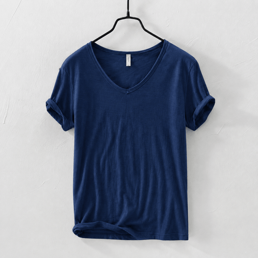 Camiseta Masculina Gola V Slim Vila Velha