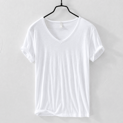 Camiseta Masculina Gola V Slim Vila Velha