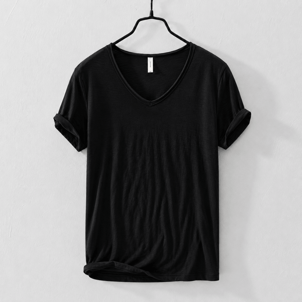 Camiseta Masculina Gola V Slim Vila Velha