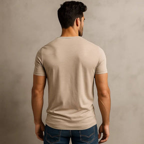 Camiseta Masculina Gola Henley Campeche