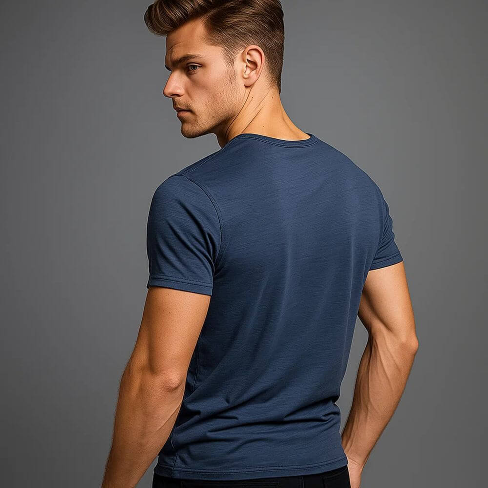 Camiseta Masculina Manga Curta Gola V Florianópolis