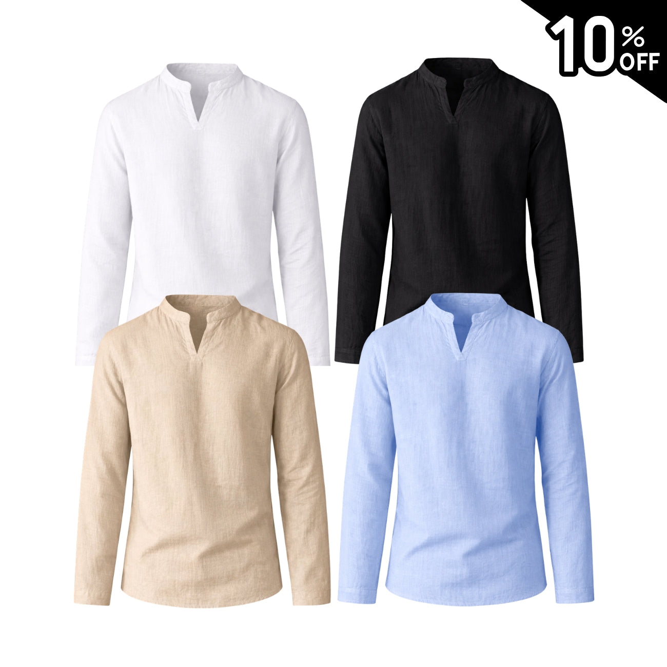 Camisa Masculina em Linho Trancoso