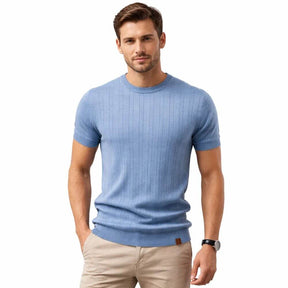 Camiseta Masculina Casual Listrada Positano
