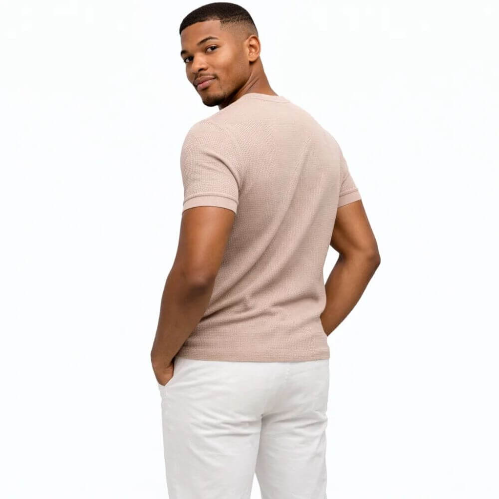 Camiseta Masculina Casual de Seda Nice