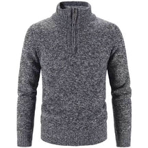 Suéter de Lã Básico com Zíper Masculino