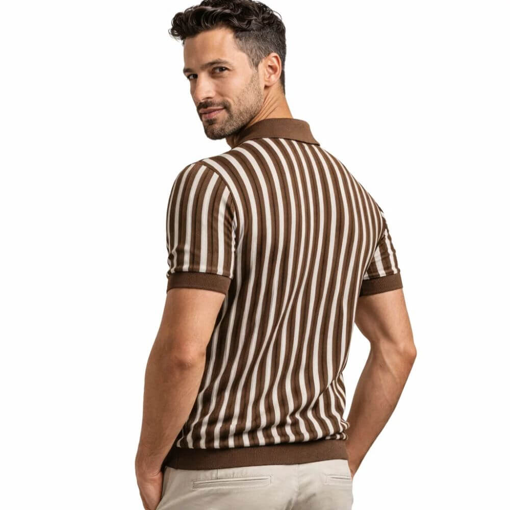 Camisa Polo Masculina Listrada Cortina