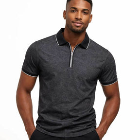 Camisa Polo Masculina com Ziper Confort Svalbard