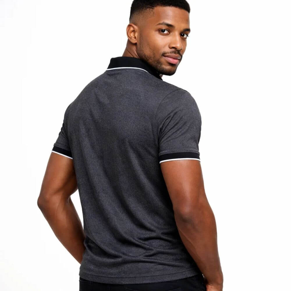 Camisa Polo Masculina com Ziper Confort Svalbard