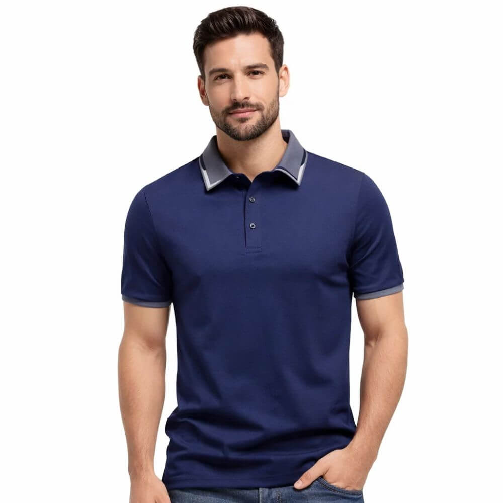 Camisa Polo Masculina Slim Refinada St. Moritz