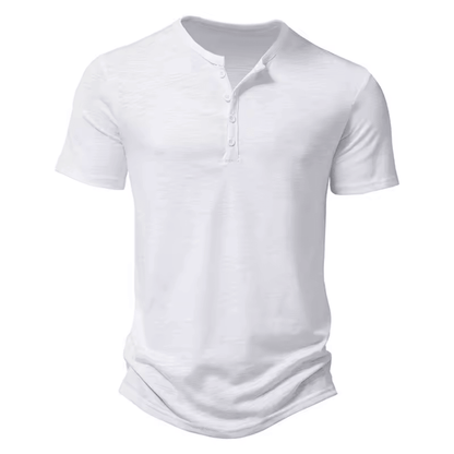 Camiseta Masculina Gola Henley Campeche