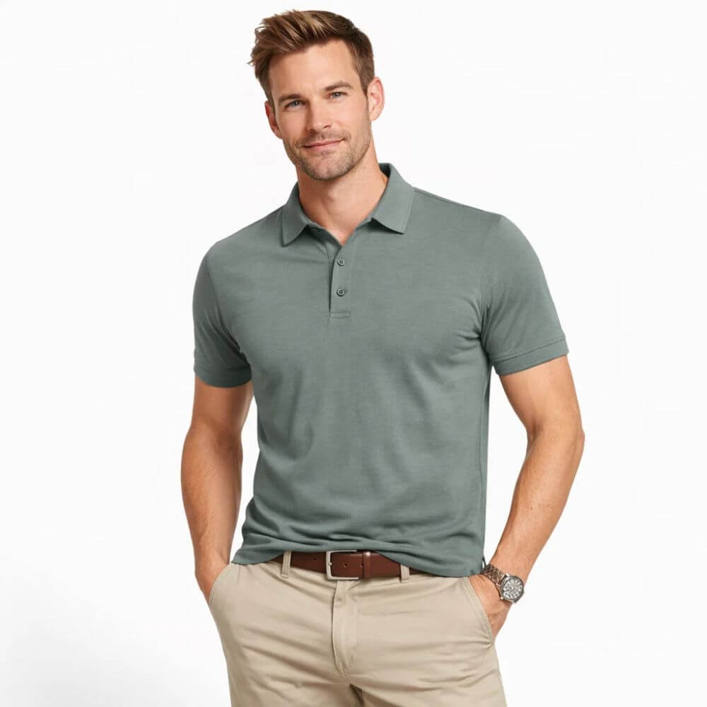Camisa Polo Masculina de Algodão Ravello