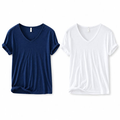 Camiseta Masculina Gola V Slim Vila Velha
