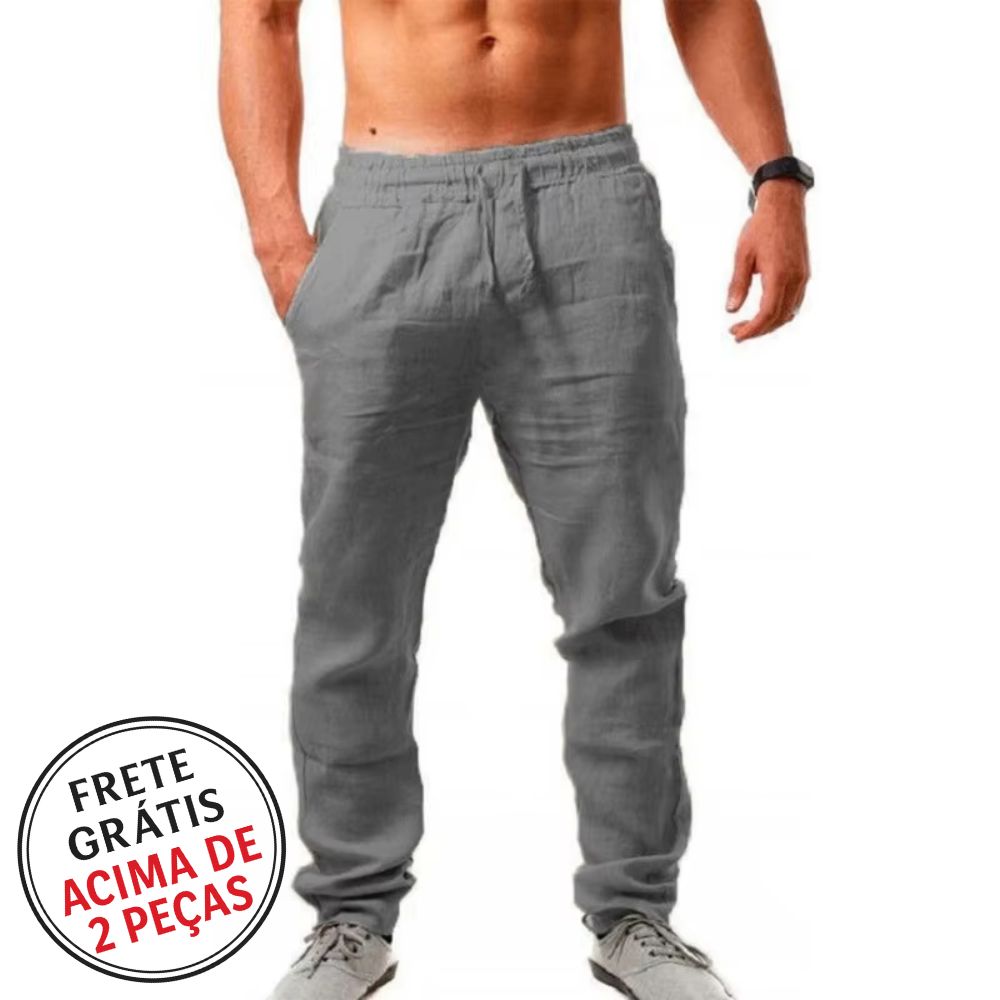 Calça Masculina em Linho Casual