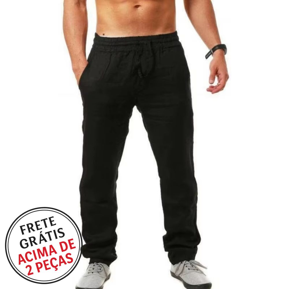 Calça Masculina em Linho Casual