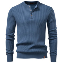 Camiseta Masculina Henley Manga Longa Siena
