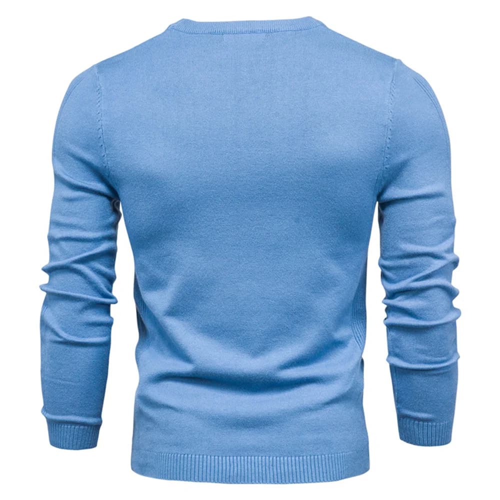 Suéter Masculino Liso – Gola Redonda