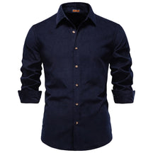 Camisa Masculina de Veludo Zurique