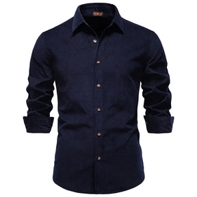 Camisa Masculina de Veludo Zurique