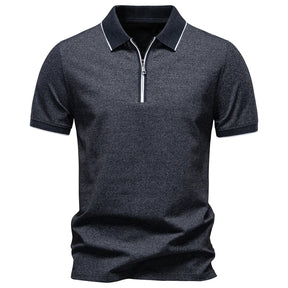 Camisa Polo Masculina com Ziper Confort Svalbard
