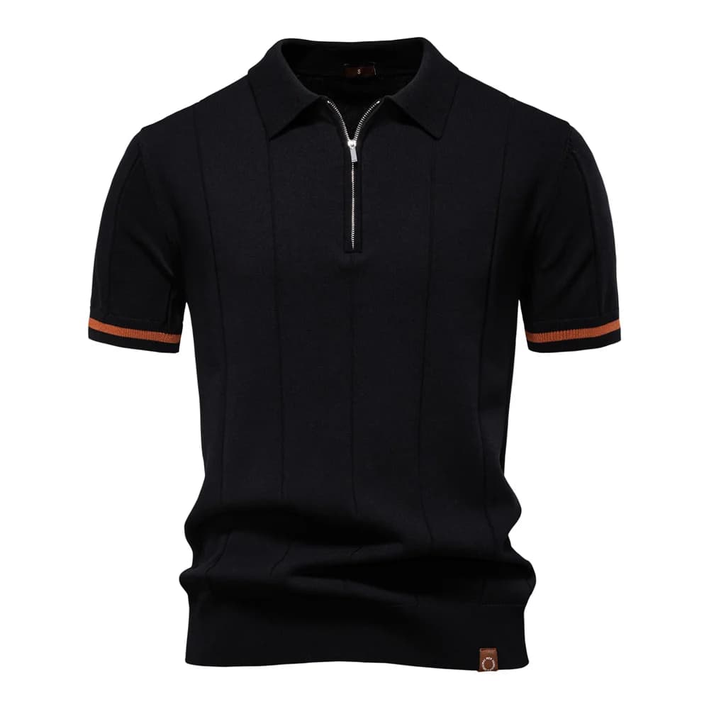 Camisa Polo Masculina Clássica - com Zíper