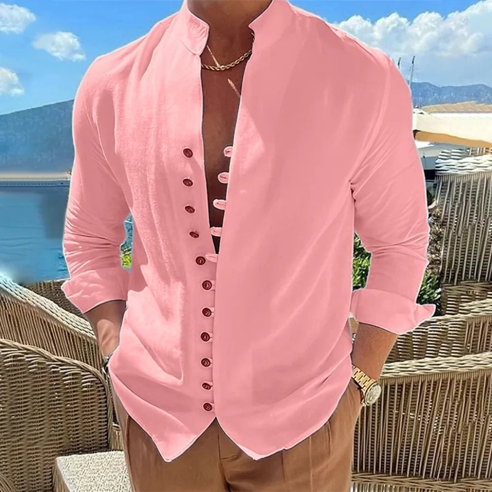 Camisa Garopaba em Linho Masculina