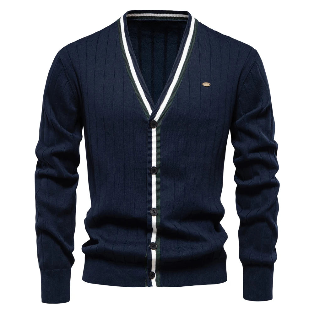 Cardigan Masculino Gola V Seattle
