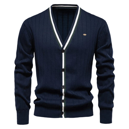 Cardigan Masculino Gola V Seattle