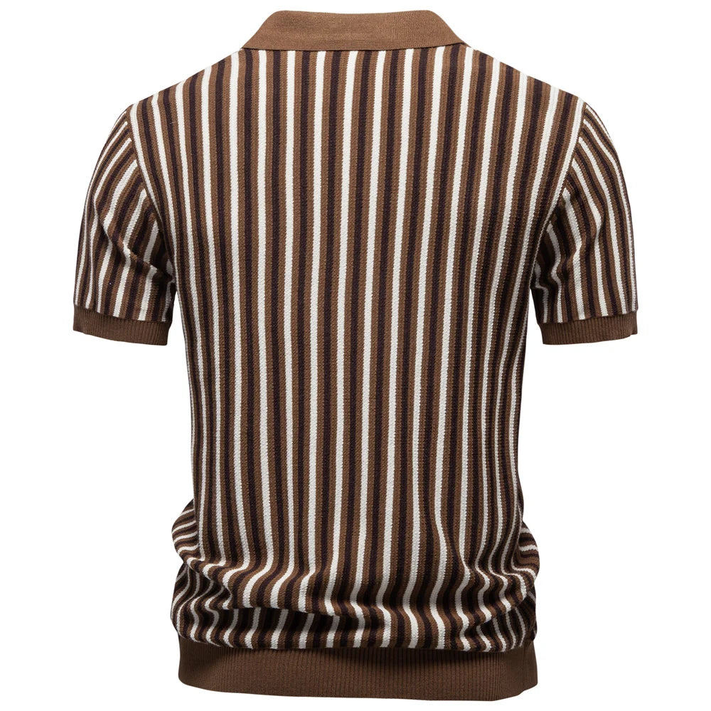 Camisa Polo Masculina Listrada Cortina